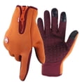 thumbnail image 2 of Gant de Vélo Imperméable Hiver Extérieur pour Téléphone Intelligent Courir Gants Chauds Anti-Vent Résistant Antidérapant Chaud Mains de Gant pour la Randonnée Conduite Running, 2 of 11