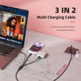 thumbnail image 4 of Cable de carga múltiple MPATIBY 3 en 2 de 1,5 m, trenzado de nailon, 4 of 8