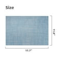 thumbnail image 4 of Howarmer Placemats Set of 6, Heat Resistant Non-Slip Place Mats for Dining Table, Washable Durable PVC Vinyl Woven Table Mats（Blue, 6）, 4 of 7