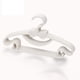 thumbnail image 1 of 10 pcs Children Storage Hangers Plastic Thicken Rosette Knot Clothes Drying Hanger for Toddler Baby White, 1 of 5
