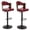 Wine Red, variant on Homefun Swivel Bar Stools Set of 2,Wooden Upholstered Scratch-Resistant Fabric with Back,Chairs for Kitchen Island,Wine Red