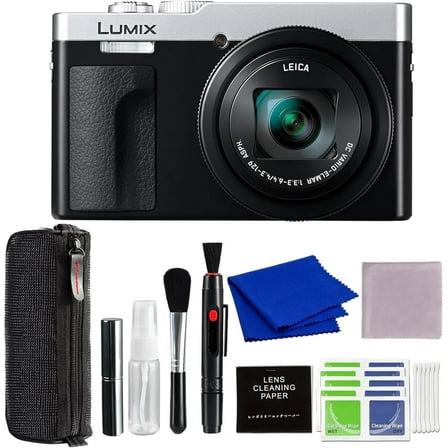 Panasonic Lumix ZS99 Point and Shoot Camera (Silver) with Advanced Accessories and Travel Bundle | DC-ZS99S | Panasonic Lumix DC-ZS99S