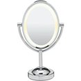 thumbnail image 1 of 1X-7X Grossissement Double Face Éclairé Miroir Ovale, 1 of 1