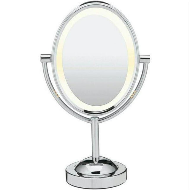 1X-7X Grossissement Double Face Éclairé Miroir Ovale