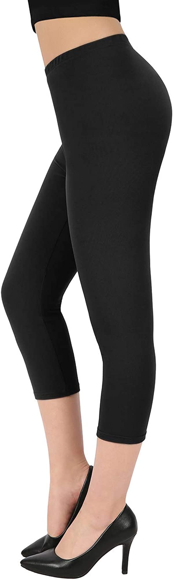 HDE Capri Leggings for Women - Plus 