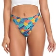 thumbnail image 1 of Fotbe Colorful Fish 1 Tanga Sin Costuras para Mujer con Estampado – Panties Invisibles, Transpirables y Cómodos para Uso Diario-XX-Large, 1 of 6