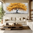 thumbnail image 6 of Canvas Wall Art for Living Room - Large Yellow Tree of Life Canvas Prints, Modern Abstract Nature Painting for Kitchen Bedroom Office Wall Decor, 6 of 7