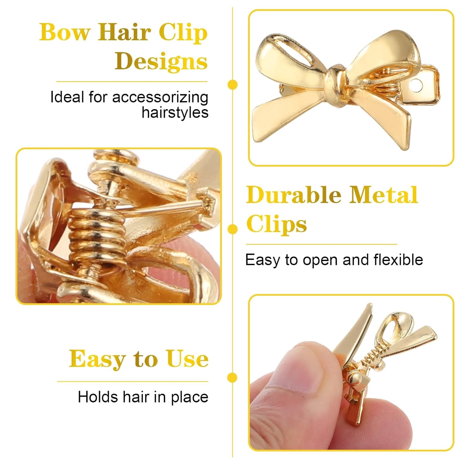 Gold Metallic Hair Accessory with Simple Design Ivory and Co Serenade Gold Statement Crystal Spray Wedding  main image 2