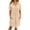-B-Beige67, variant on FINALGANG Women Versatile Dress Solid Color Turndown Collar Short Sleeve Dresses Buttons Down Loose Sundress With Pockets Design Durable Soft Fabric