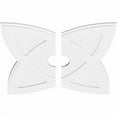 thumbnail image 5 of 22"OD x 6"ID x 8 1/4"C x 1"P Cosmo Architectural Grade PVC Contemporary Ceiling Medallion, Two Piece, 5 of 7