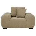 thumbnail image 3 of Octavia Upholstered Track Arm Accent Chair Camel, 3 of 8