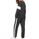 thumbnail image 4 of Conjuntos de chándal de 2 piezas para mujer a la moda, conjuntos de pantalones a rayas con cuello redondo y bloques de colores Wmkox8yi  bvn495, 4 of 6