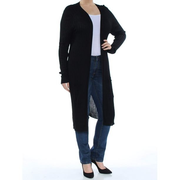 ribbed duster cardigan