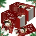 thumbnail image 4 of Seyotauo 20 Pcs Christmas Snowman Napkins Winter Snowflake Guest Napkin 2 Ply Paper Hand Towels Merry Christmas Disposable Dinner Napkins for Xmas Party Home Kitchen Bathroom Table Decor, 4 of 6