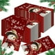 thumbnail image 4 of Servilletas de papel navideñas de muñeco de nieve (20 unidades), verdes, con impresión a doble cara, de 2 capas, desechables, para invitados de cocina, 7,9 x 4,3 pulgadas, plegadas, para fiestas, 4 of 6