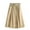 Khaki, variant on Women's A Line Flared Midi Skirt High Waisted Button Down Swing Skirt with Belts Khaki