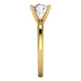 thumbnail image 3 of 2 ct Round Cut Simulated Diamond Solitaire Engagement Ring for Women in 18K Yellow Gold, 3 of 5