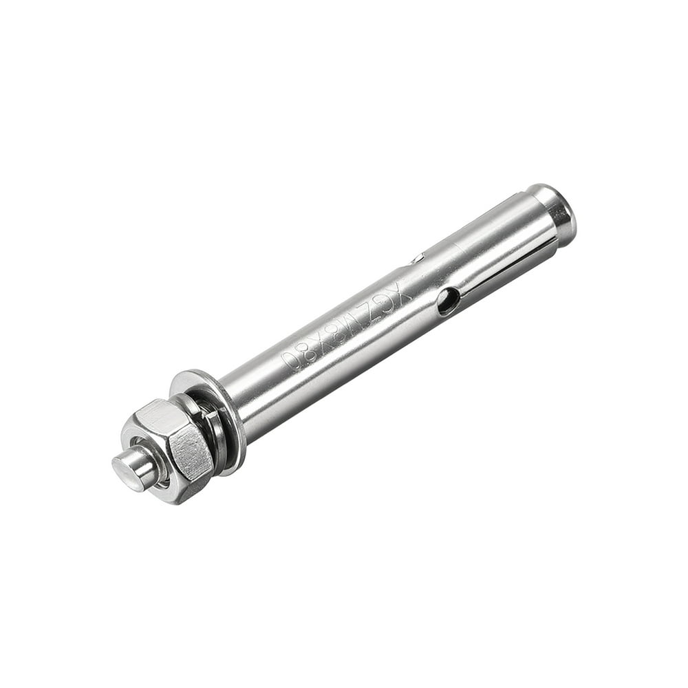 M8x80mm 304 Stainless Steel External Hex Expansion Bolt Sleeve Anchors