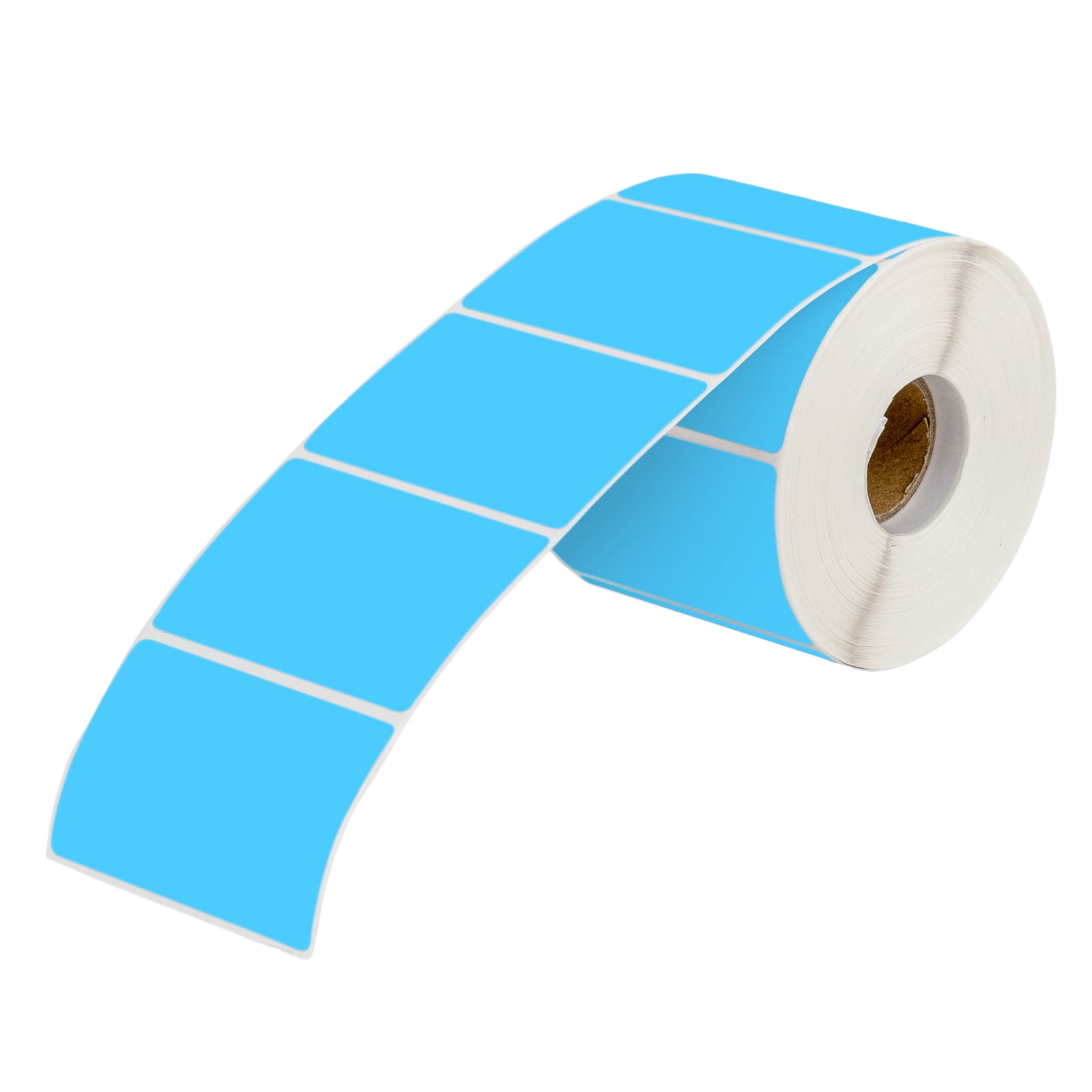 Muka 800 PCS 1.5" x 2.25" Blue Thermal Labels Color Thermal Label for Barcodes, Address, Consignment, Compatible with Thermal Label Printer