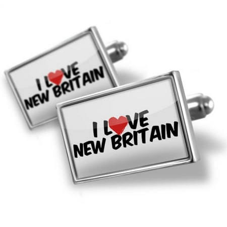 Cufflinks I Love New Britain - NEONBLOND