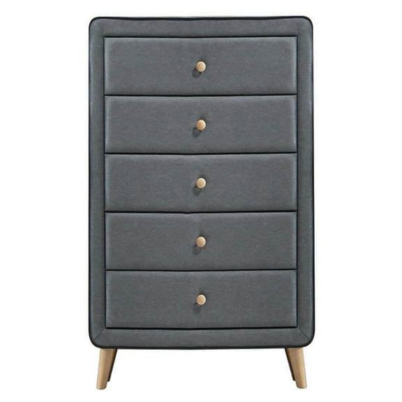 Bedroom Dressers, Light Grey Upholstered 5-drawer Chest, Chests For Bedroom, Wardrobes For Bedroom,