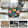 thumbnail image 6 of Yayeee Ashtray with Lid for Cigarette Smokeless Stainless Steel Home Ash Holder, Pink Floral Flamingo, 6 of 7