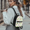 thumbnail image 3 of Eheartsgir Clover Rainbow Bone Print Mini Backpack for Work Shopping, Adjustable Strap Small Backpack for Women Polyester Lightweight Mini Purses, 3 of 8