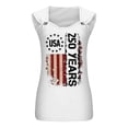 thumbnail image 4 of WAYUTE Women's 250th Anniversary USA Shirt Us National Flag Printed Sleeveless Tank Top with Metallic Ring Stylish Independence Day T-Shirts, 4 of 5