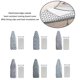thumbnail image 2 of Protective Ironing Surfaces Cover With Elastic Trim Heat Resistant Mesh Panel And Fasten Clip Accessories Secure Fitted Multicolor, 2 of 4