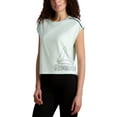 thumbnail image 2 of Reebok Women's Dynamic Branded Piping Cropped Short Sleeve Tee, 2 of 4
