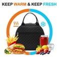 thumbnail image 3 of Lunch Bag for Women&Men,Adult Insulated Lunch Box,Small Cooler Lunch Containers,Reusable Lunch Tote Bags for Work Travel Picnic,Dot, 3 of 7