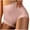 Pink, variant on Diufon Women's High Waist Panties Full Coverage Lace Underwear Soft Breathable Stretch Solid Color Briefs