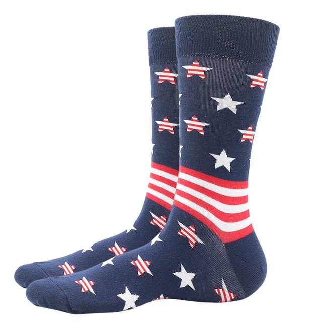 VJATTWR Clearance Striped Star Colored Classic Casual Simple Versatile Mid Length Socks