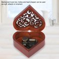 thumbnail image 1 of QIILU Wooden Music Box,Wooden Craft Musical Box Heart Shaped Music Box Birthday Kids Gift, Music Box Gift, 1 of 8