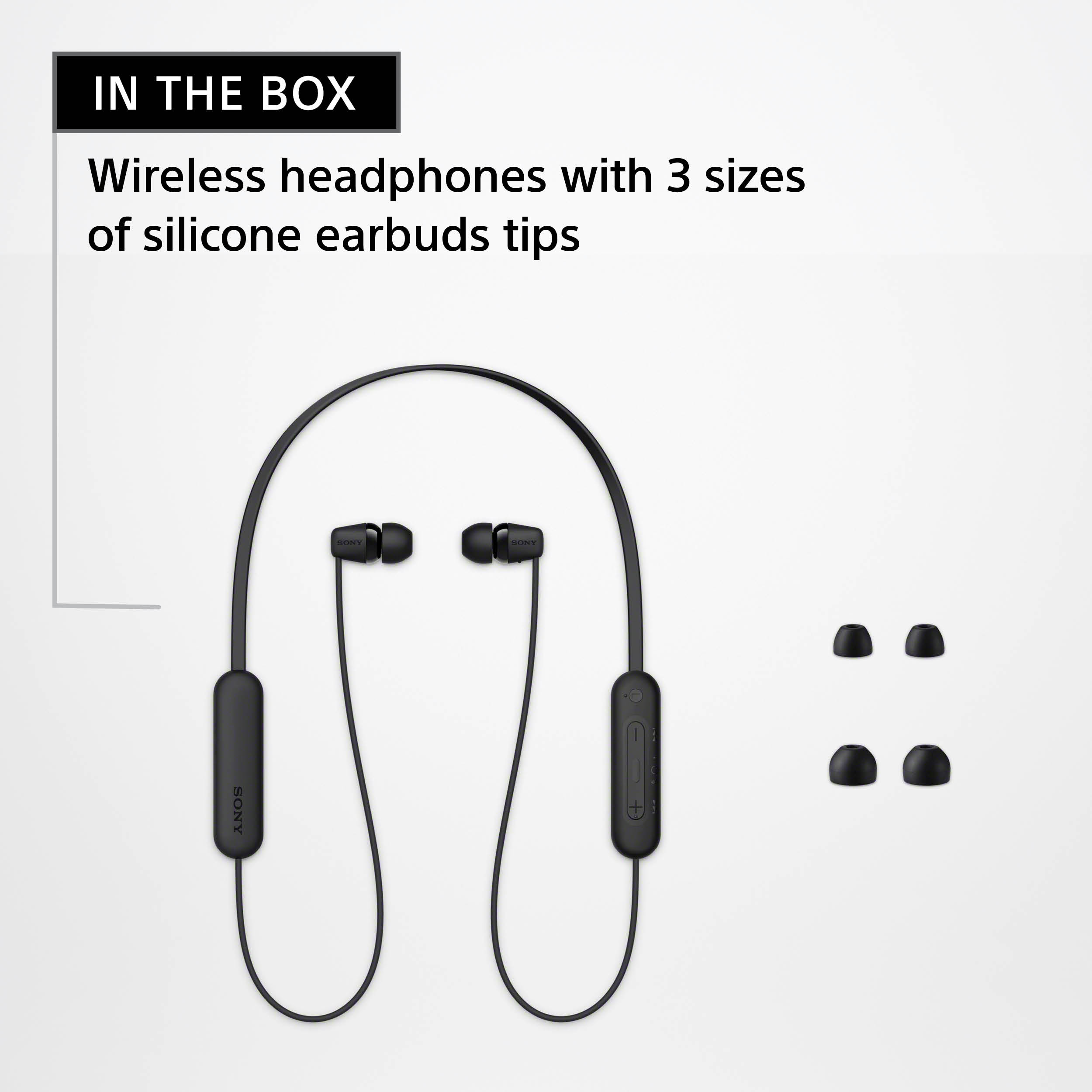 Sony WI-C100 Wireless In-Ear Bluetooth Headphones Black photo 7