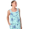 thumbnail image 4 of Aria Sleeveless 100% Cotton Nightgown with Pockets in 36",Women's Sizes XS-5X, 4 of 7