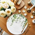thumbnail image 2 of Green Eucalyptus Leaves Round 13 Inch Placemats Set of 6, Weeping Spring Botanical Summer HeatResistant Non Slip Place Mats for Dining Table, Wipeable Braided Kitchen Table Mats for Housewarming, 2 of 9
