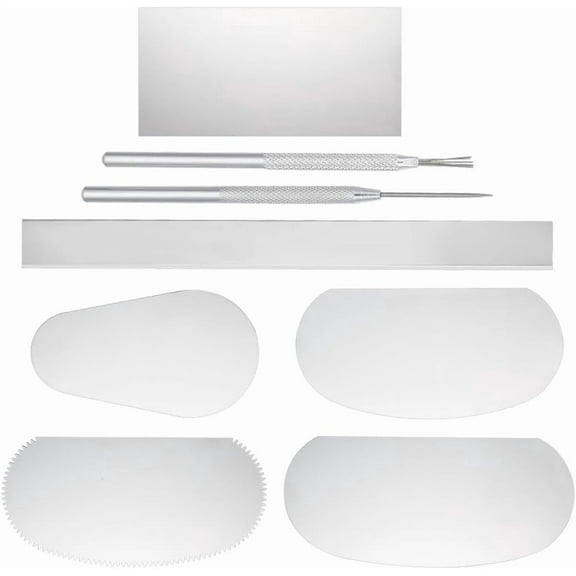 1 set 6pcs Clay Craft Tool Kits Handle Clay Sculpture Tools Carbon Stainless Steel Blade Polymer Clay Cutting Sculpting Tools set Texture Tools for Sculpture Pottery