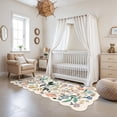 thumbnail image 3 of YOUFORTONG 3'x6' Floral Hallway Runner Rug,Washable Low-Pile Non Slip Carpet for Entryway Kitchen Living Room Bedroom Nursery Farmhouse Home Decor,Cream, 3 of 6