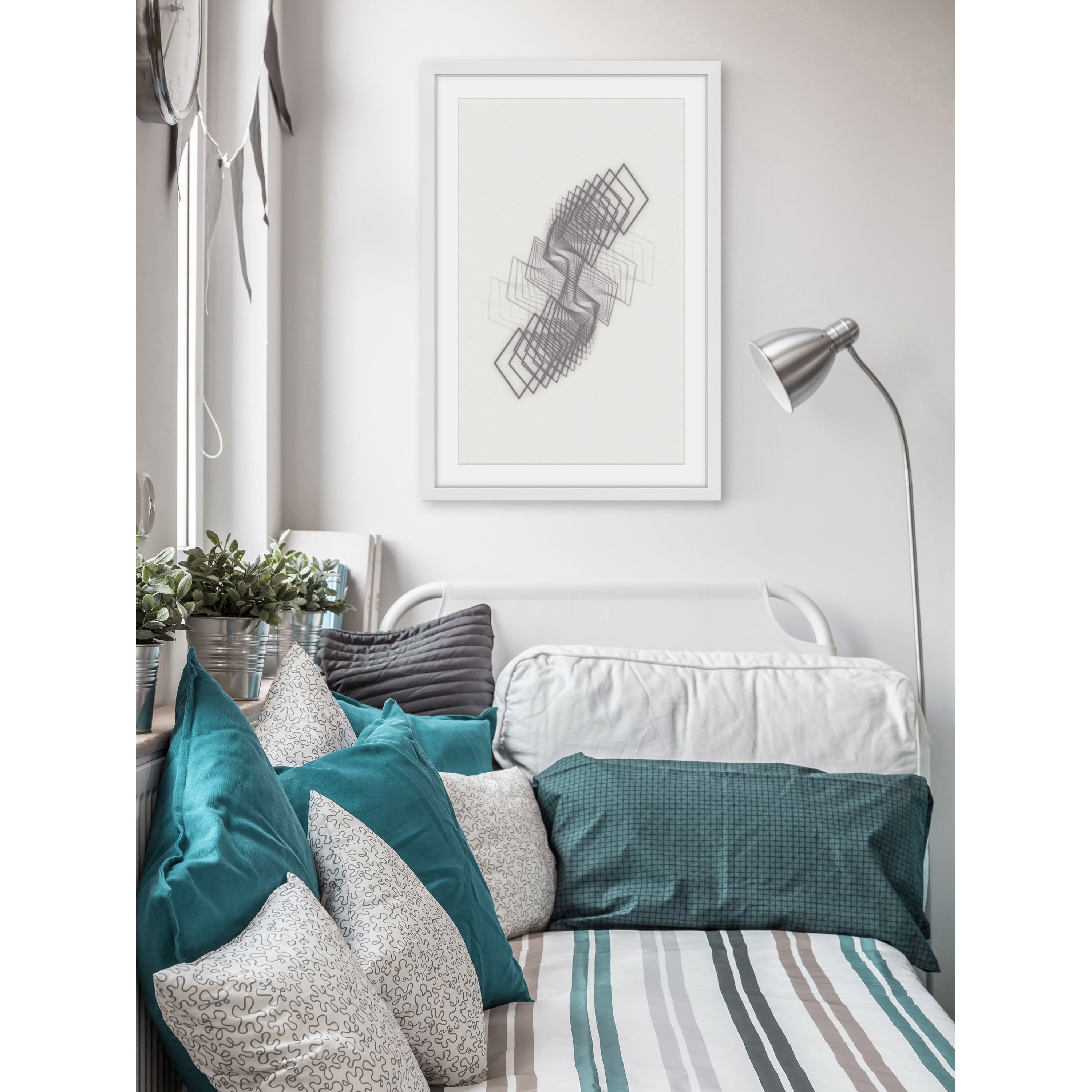 "Diamond Exploration" Framed Painting Print