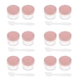 thumbnail image 2 of 12 recipientes vacíos para muestras cosmética tapa redonda de plástico con tapón de rosca, y Rosado Zulema Envases de rosca, 2 of 8