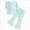 T147-Mint Green, variant on 9-12 Months Toddler Baby Girl Clothes Toddler Girl Outfit Ruffle Sleeve Shirt Pant Set Fall Winter Clothing for Girl Children's Gift Set Girls Green Tracksuit