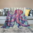 thumbnail image 2 of JEUXUS  Fluffy Fuzzy Blanket ,Soft Warm Throw Blanket for Couch,Sofa,Bed-Octopus, 2 of 6