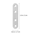 thumbnail image 2 of SHISUYAN Supports d'Angle en Acier Inoxydable Robustes Droits (Argent), 2 of 8