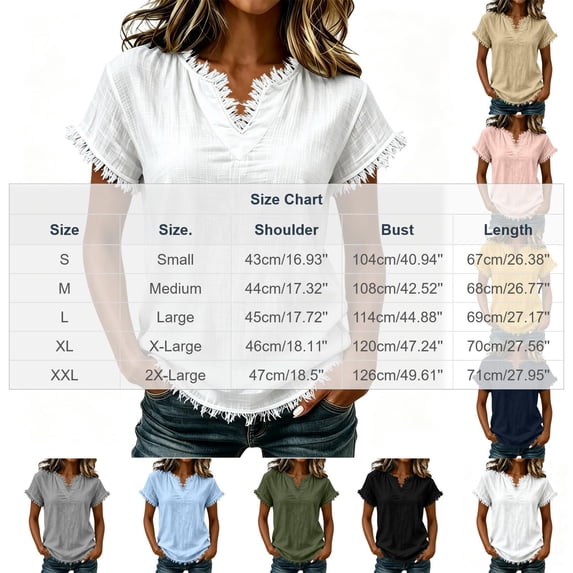 Stralyhd T Shirts Short Sleeve V Neck Tees Womens Tops Beach Vacation Fashion Clothes 2026 Casual Summer Spring Fall Outfits Black M