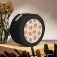 thumbnail image 6 of Yiaed Groovy Disco Pumpkin Print Travel Jewelry Case Bridesmaid Gift Boxes Jewelry Travel Organizer Small Round Jewelry Box Mini Storage-Black, 6 of 7