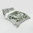 thumbnail image 2 of Ambesonne Eucalyptus Leaves Bedding Set 4 Pcs, Weeping Wreath, Calking, Ivory and Laurel Green, 2 of 2
