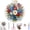 Bouquet, variant on FLOPESN DIY American Independence Day Pattern Hand Embroidery Kit, 7.87*7.87inch, Butterfly Pattern Cross Stitch Set with Hoop, Threads & Tools, Beginner Friendly Handmade Art