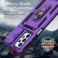 thumbnail image 6 of for Samsung Galaxy A72 5G Case Heavy Duty Military Grade Protection,Camera Lens Slide Protection & 360°Rotate Magnetic Car Mount Holder Kickstand Rugged Shockproof Drop Hard Shell,Purple, 6 of 9