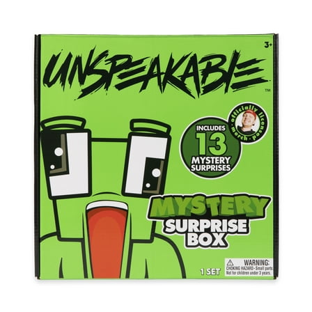 Unspeakable Mystery Surprise Box with 13 Unique Items, Giant Mystery Unboxing, 1 of 3 Variants, Challenge YouTube Channel, Official Unspeakable Merch